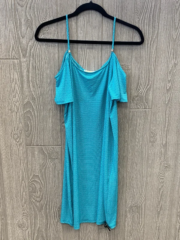 Blue Dress Casual Midi Michael By Michael Kors, Size L