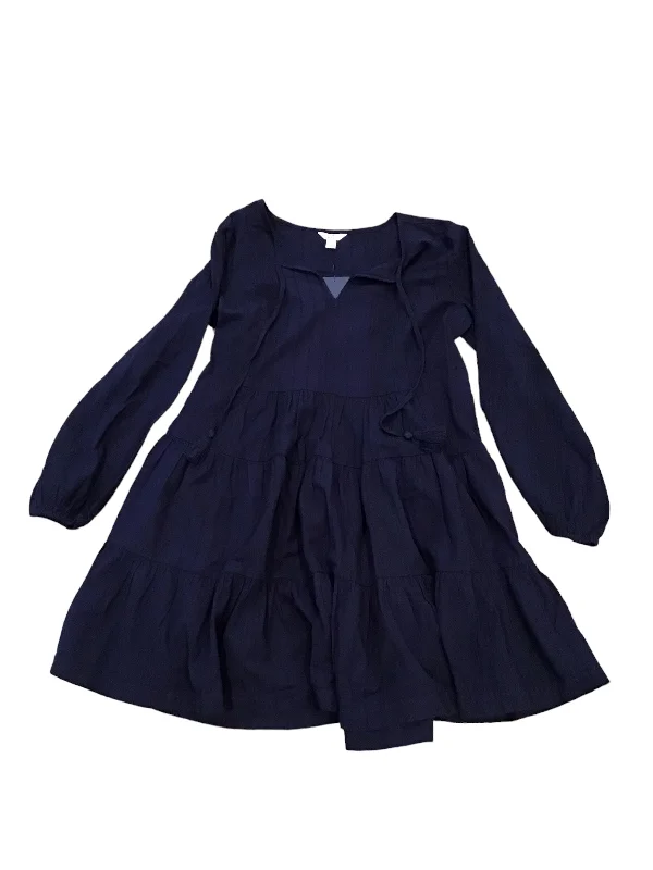 Navy Dress Casual Midi Croft And Barrow, Size S