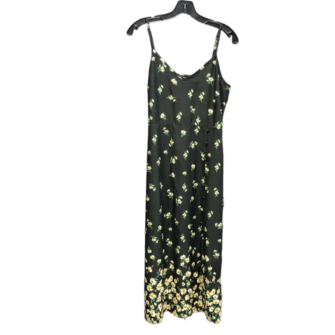 Black & Yellow Dress Casual Maxi Wednesdays girl , Size M