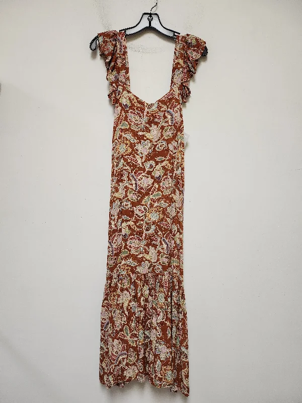 Floral Print Dress Casual Maxi House Of Harlow, Size M