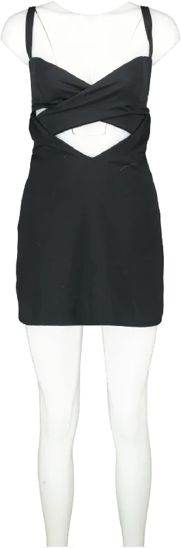 L'academie Black Anoush Mini Dress UK XS