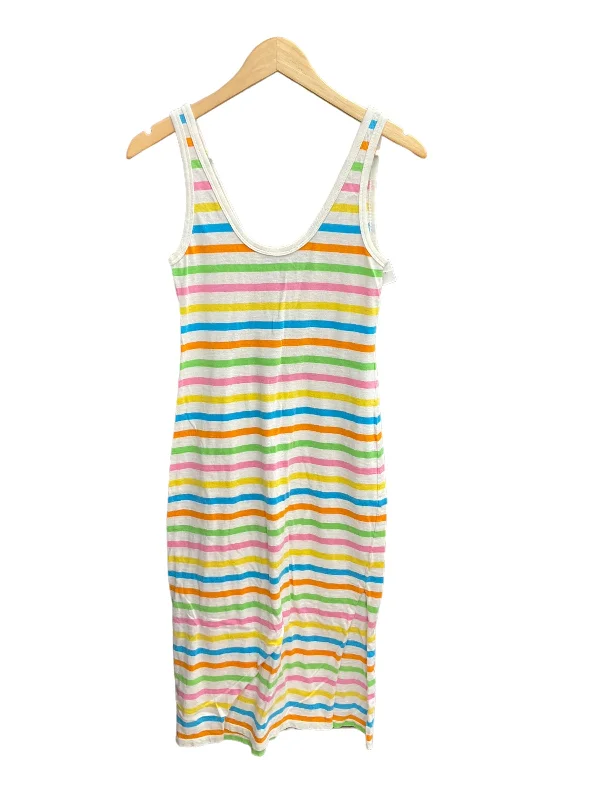 Striped Pattern Dress Casual Maxi J. Crew, Size Xs