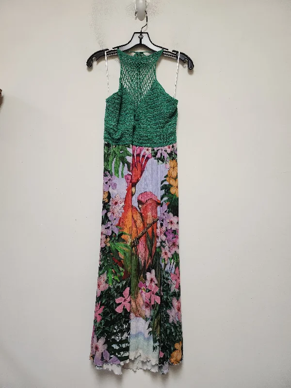 Tropical Print Dress Casual Maxi Desigual, Size Xl