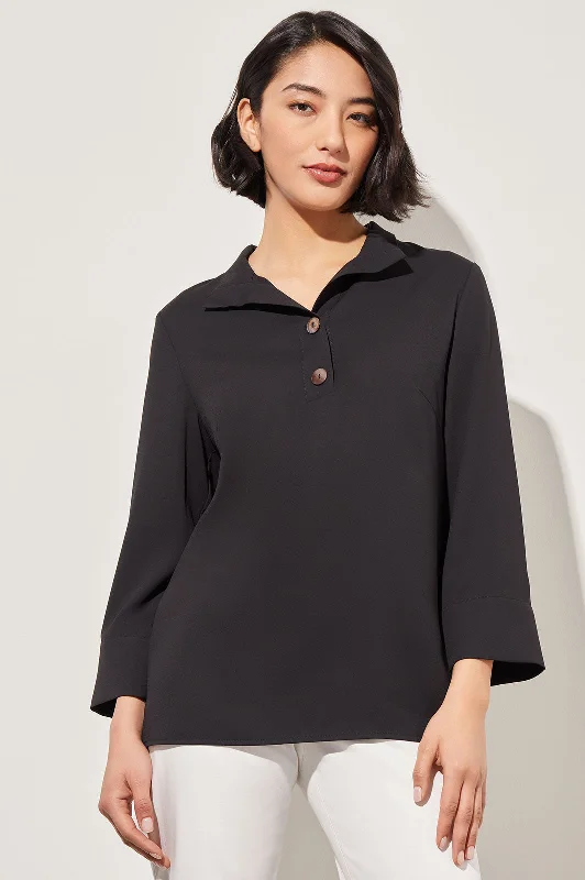 Easy Care Pullover Blouse - Crepe de Chine