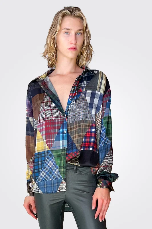 Heather Blouse - Plaid Print