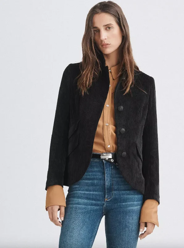 Slade Corduroy Blazer - Black