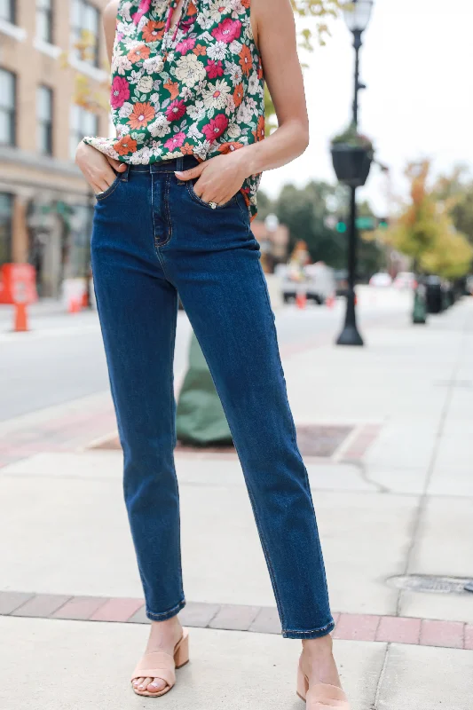 FINAL SALE - Stylish Flair Mom Jeans