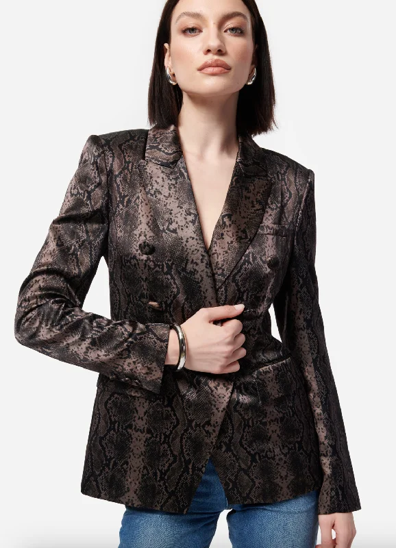 Zana Blazer - Grey Snake