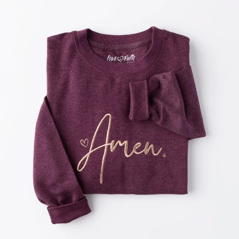 Embroidered Amen Sweatshirt