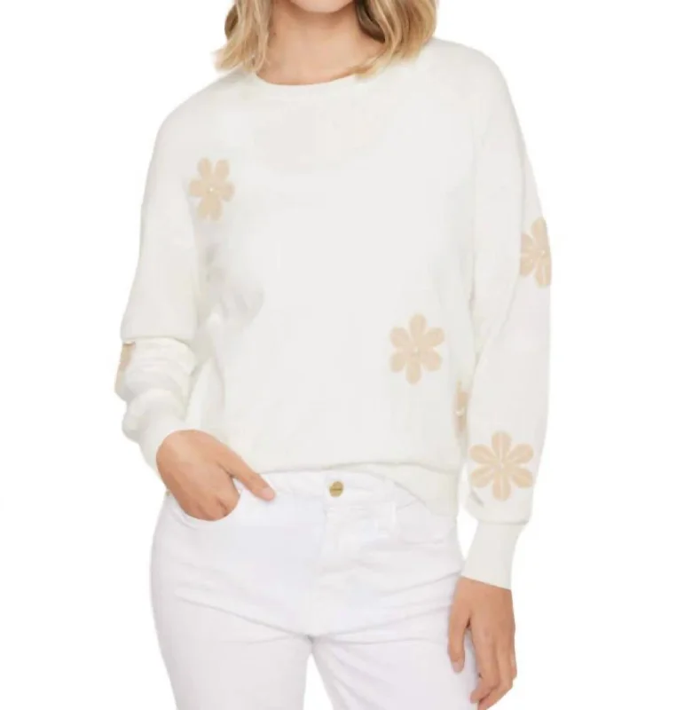 Flower And Pearl Sweatshirt