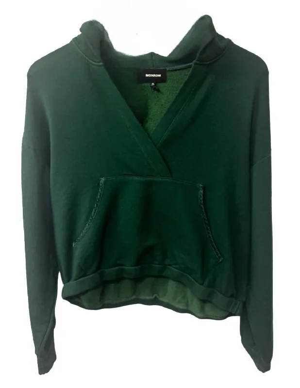 Hooded Sweatshirt In Evergreen