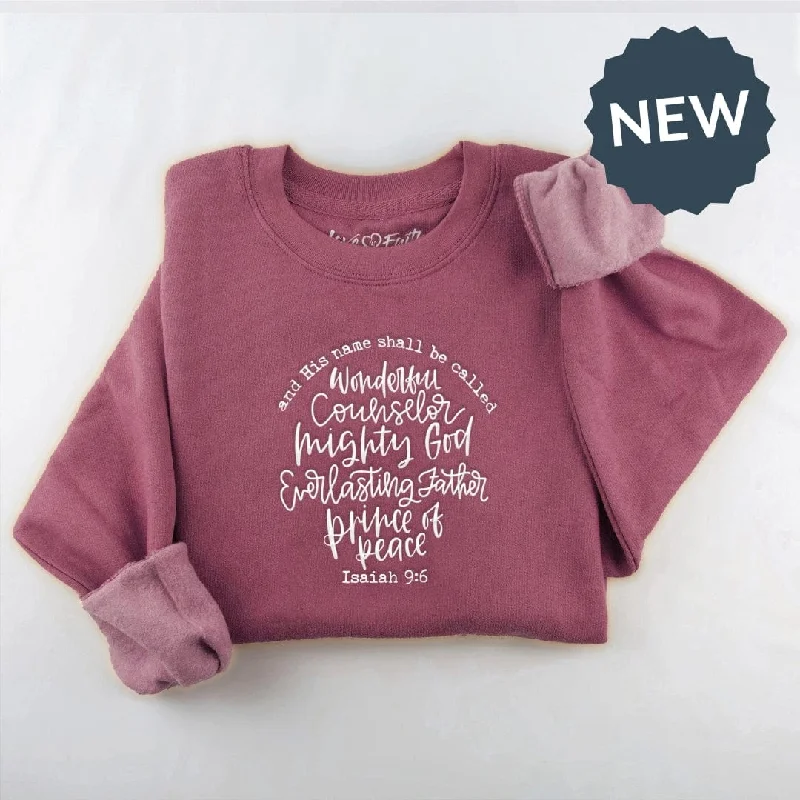 Embroidered Isaiah 9:6 Sweatshirt