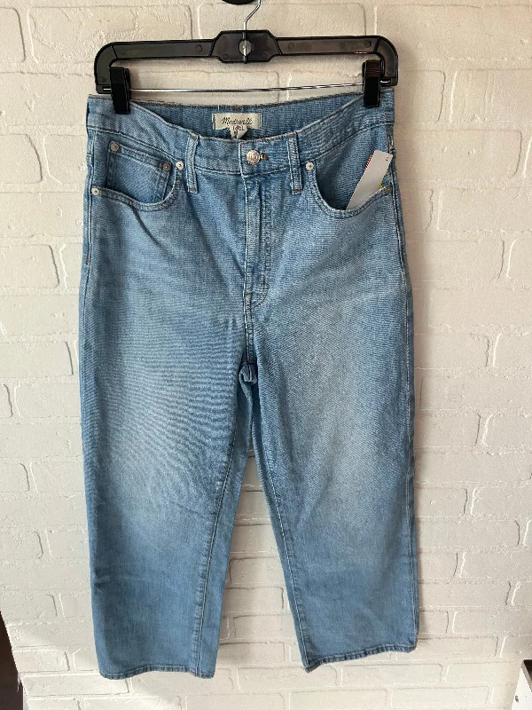 Jeans Cropped By Madewell In Blue Denim, Size: 6