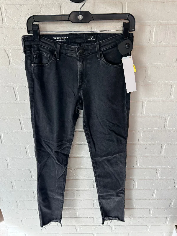 Jeans Skinny By Ag Jeans In Black Denim, Size: 2