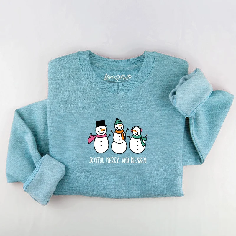 Embroidered Joyful Merry Blessed Sweatshirt