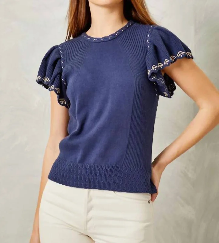 Madeline Sweater In Navy