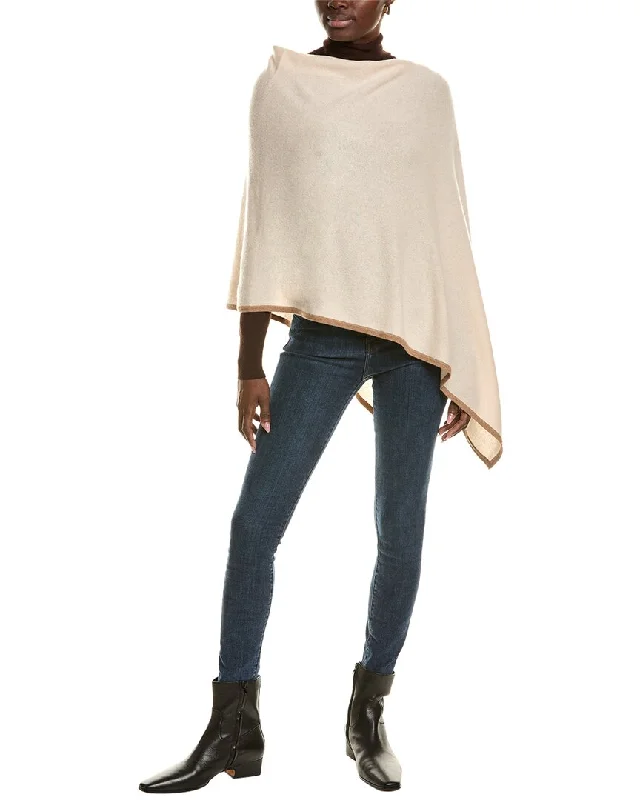 sofiacashmere Tipped Cashmere Poncho