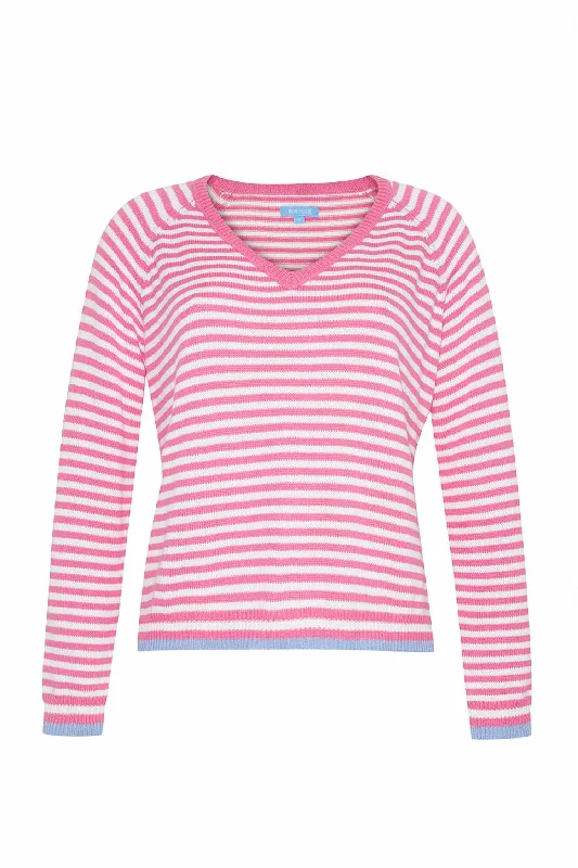 Women's Ivy Lightweight Sweater In Dragonfruit Combo