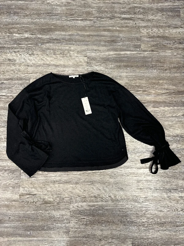 Top Long Sleeve By Helmut Lang In Black, Size: L