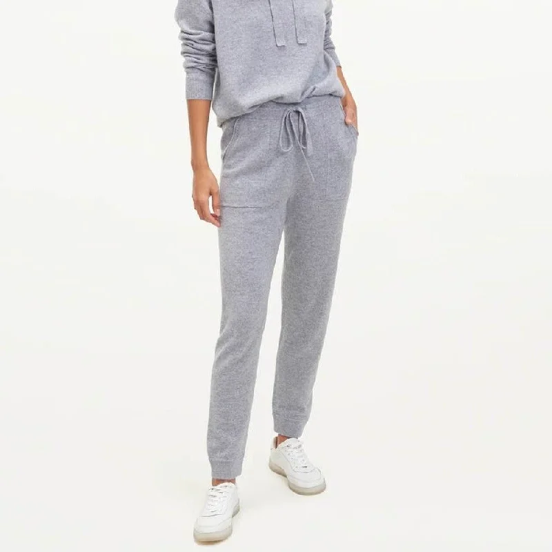 Becca Cashmere Jogger (Mid Heather Grey)