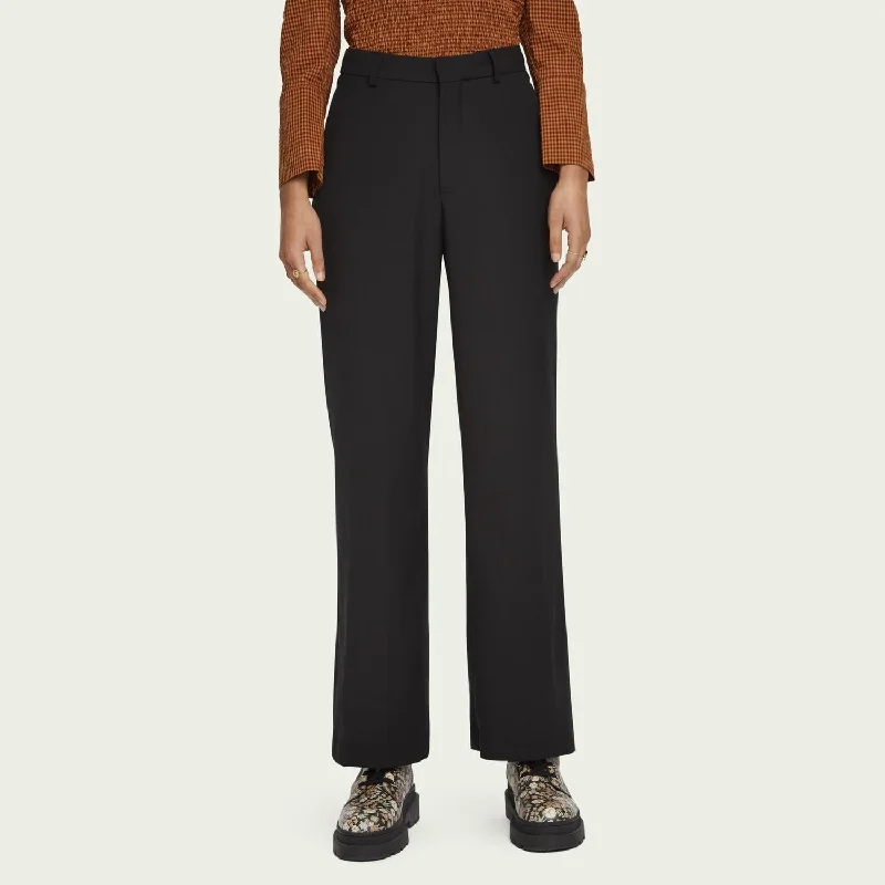 Edie Tailored Wide Leg Pants (Black)