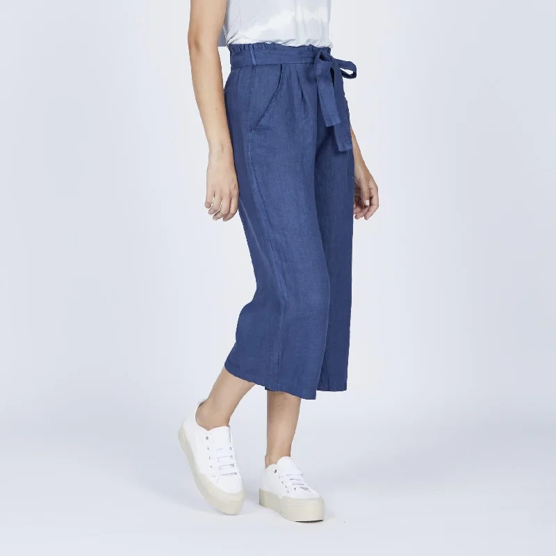 Linen Guacho Pant (Mediterranean Blue)