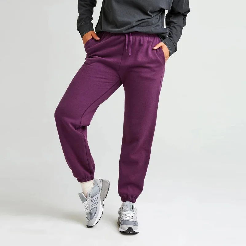 Recycled Fleece Sweatpants (Blackberry Wine)