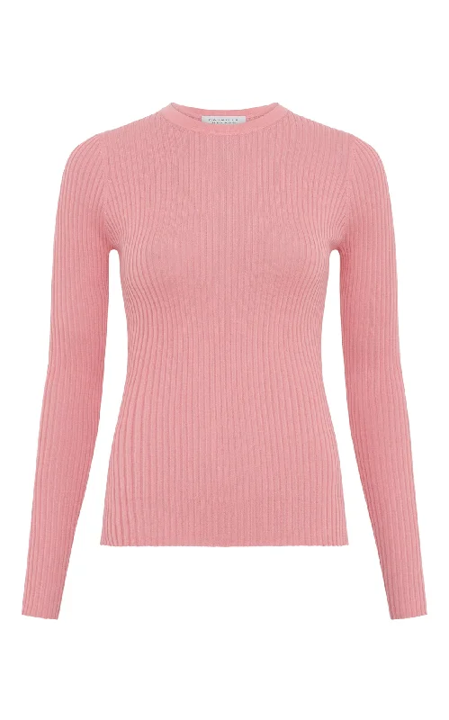 Browning Knit Sweater in Rosa Cashmere Silk